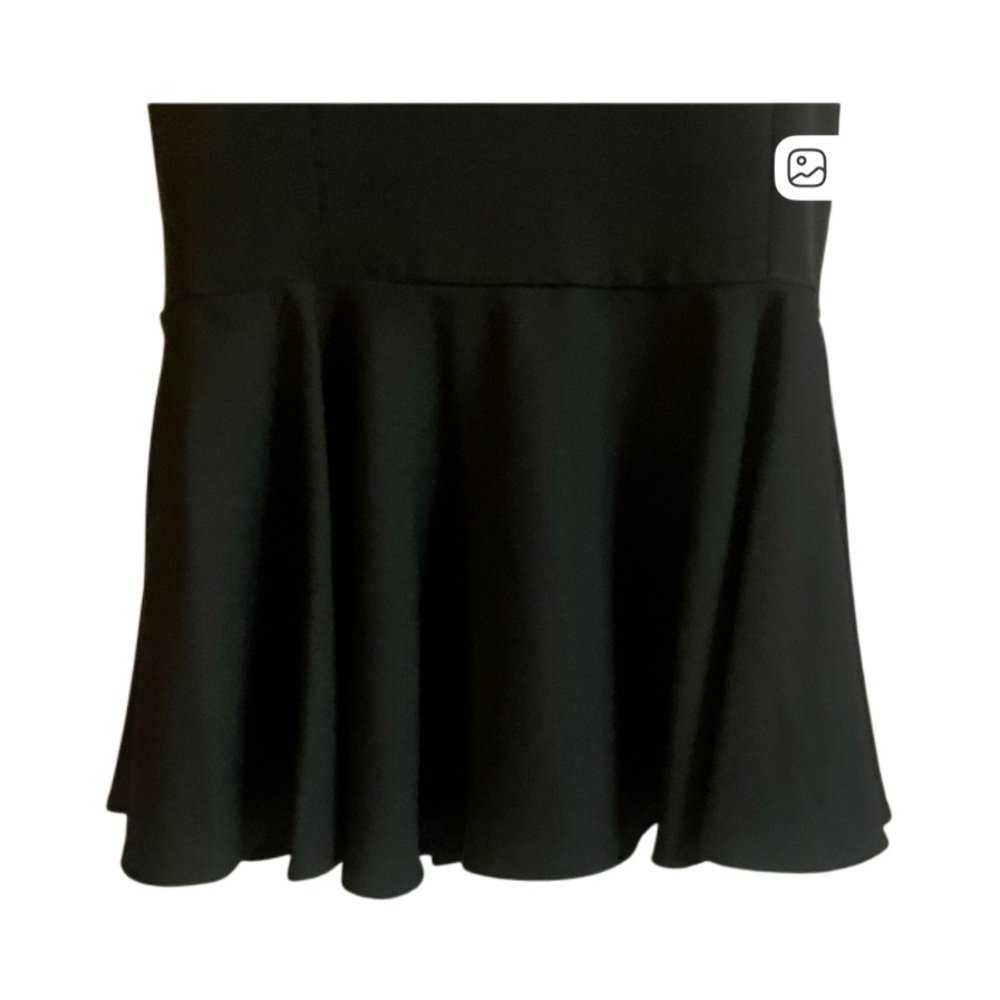 MARINA Black V-Neck Midi Dress w/ Fishtail Hem - Picture 5 of 8